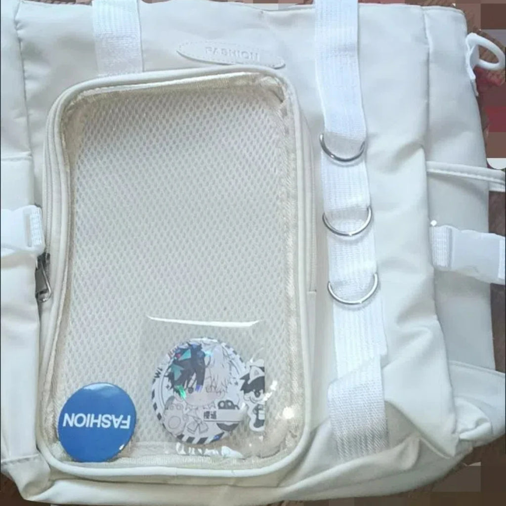 Transparent Crossbody Tote Bag