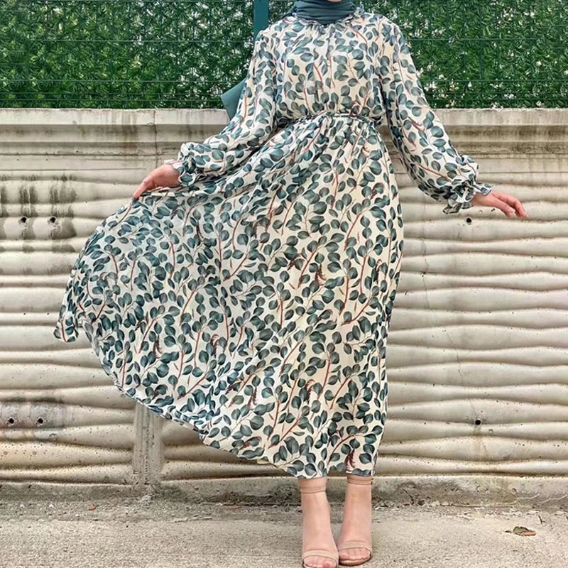Elegant Muslim Women's Chiffon Abaya