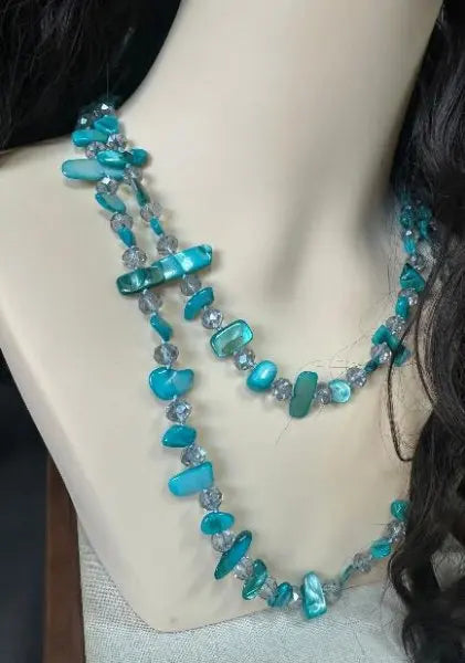 Natural Stone Layered Necklace