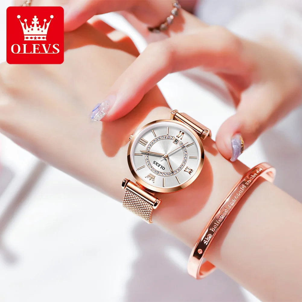 Stainless Steel Mesh Strap Watch