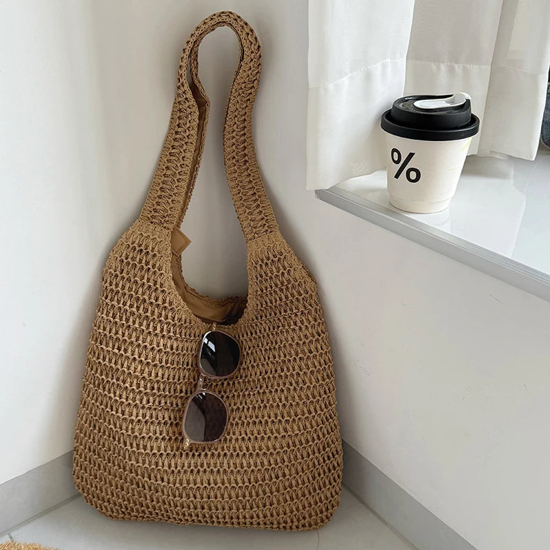 Fashion Rattan Women Shoulder Bags