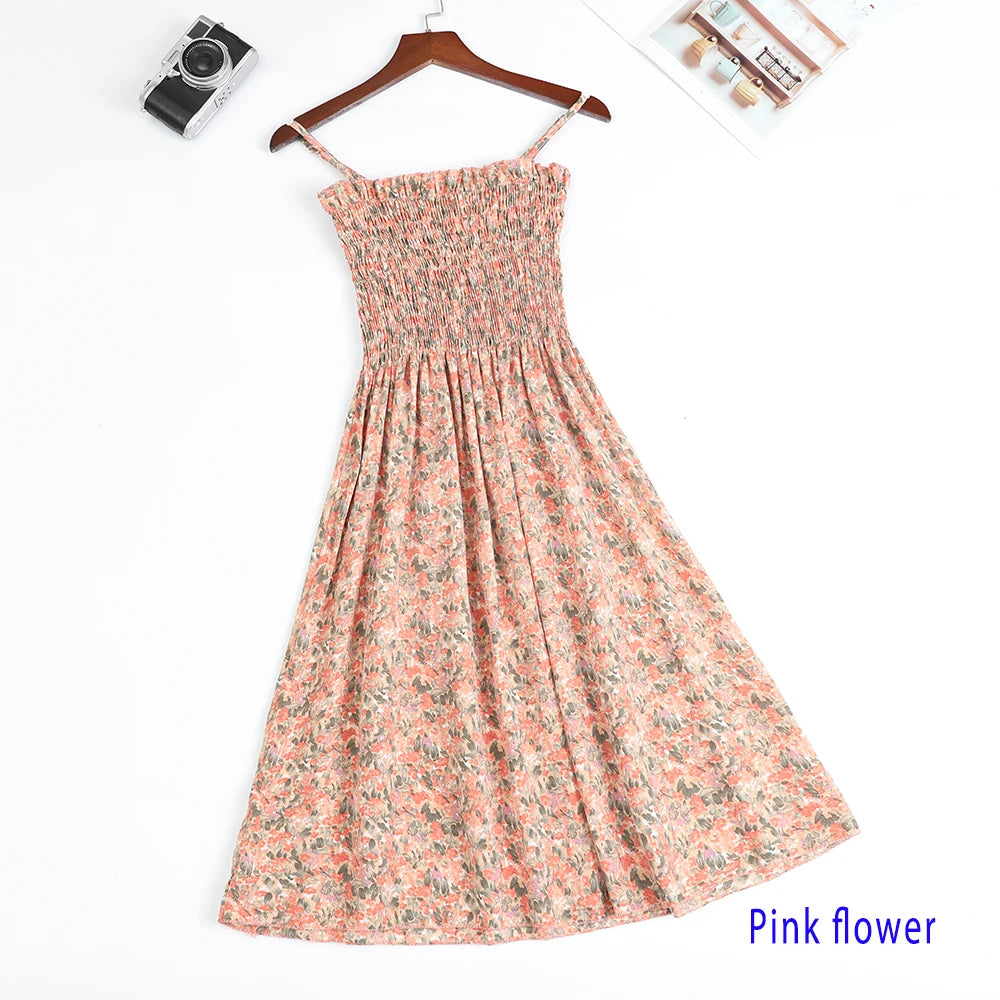 Women's Chiffon Spaghetti Strap Mini Dress