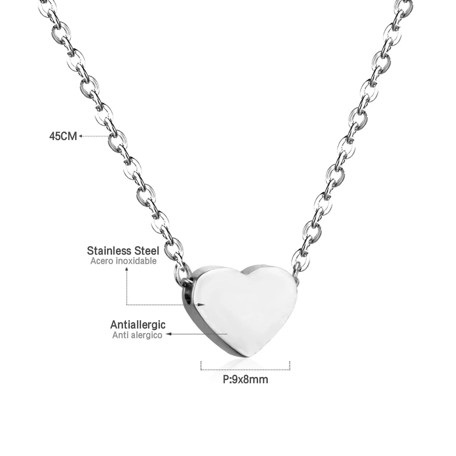Golden Star Heart Necklace