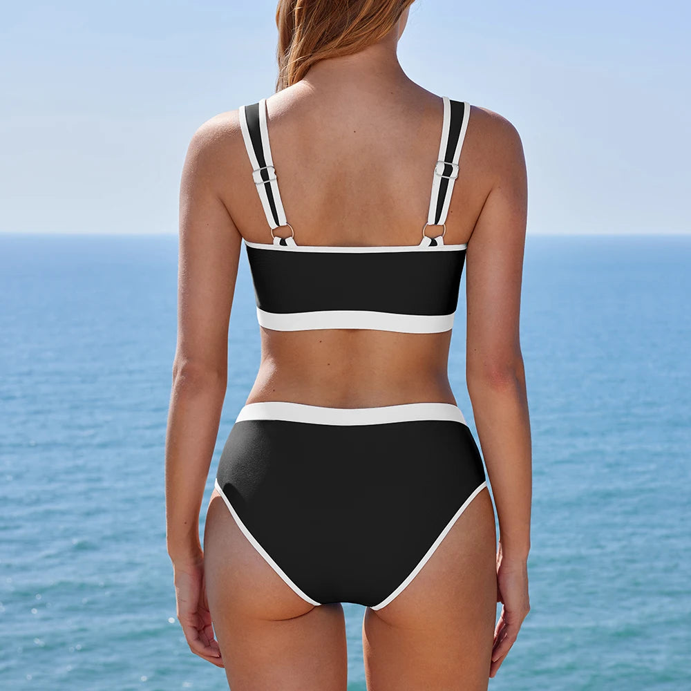 Fashion High-Waisted Swim Set