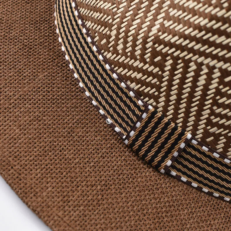Summer Straw Hat Outdoor Panama Man Gentleman Holiday Sun Hat