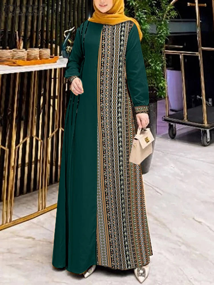 Women's Ethnic Printed Abaya Dress