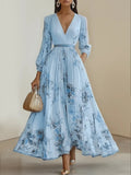 Women's Floral Evening Maxi Dress