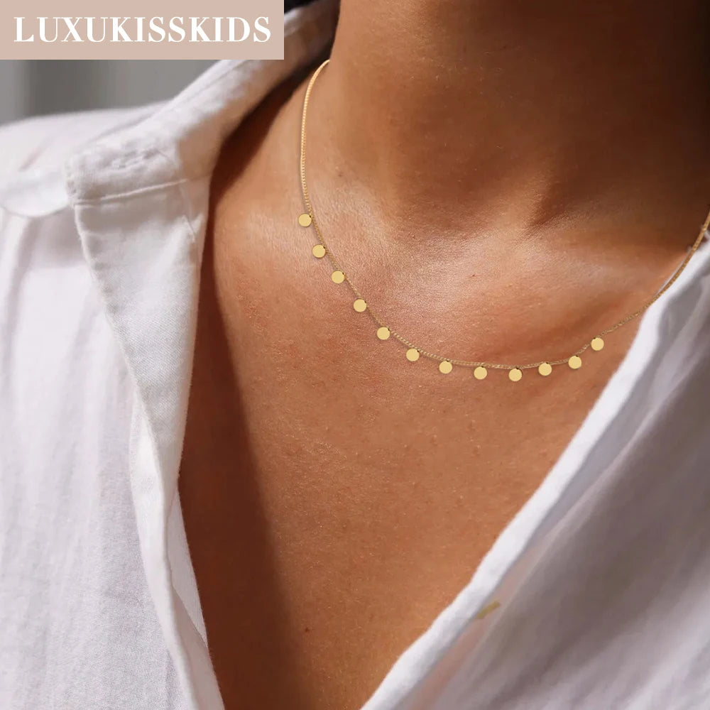 Golden Star Heart Necklace