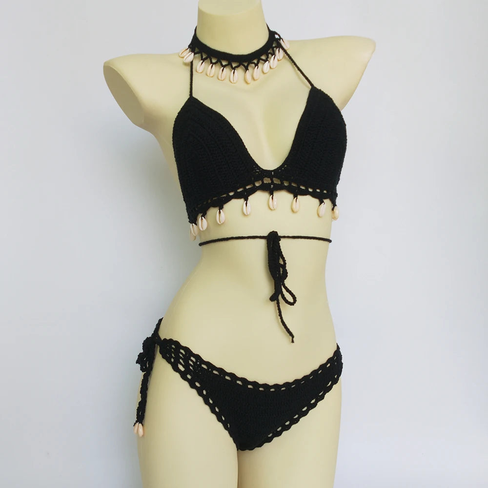 Crochet Beachwear Ensemble