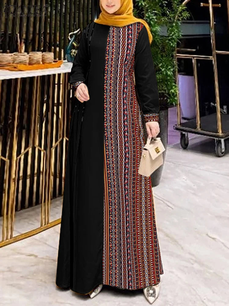 Women's Ethnic Printed Abaya Dress