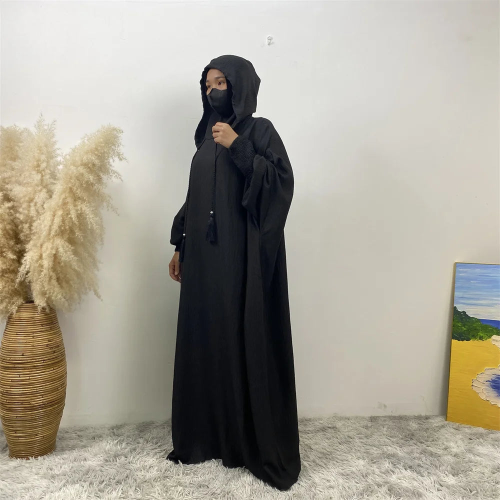 Women's Solid Color Jalabiya Dress