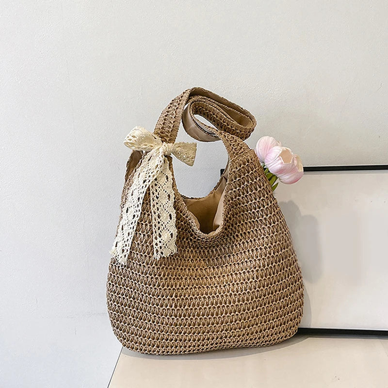 Fashion Rattan Women Shoulder Bags