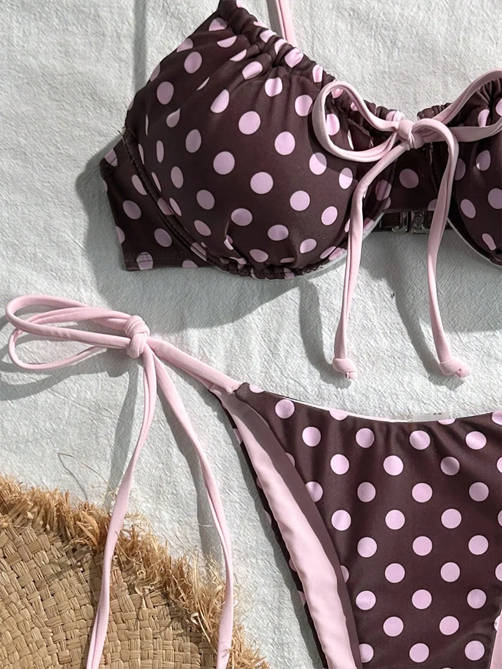 Classic Polka Dot Beachwear