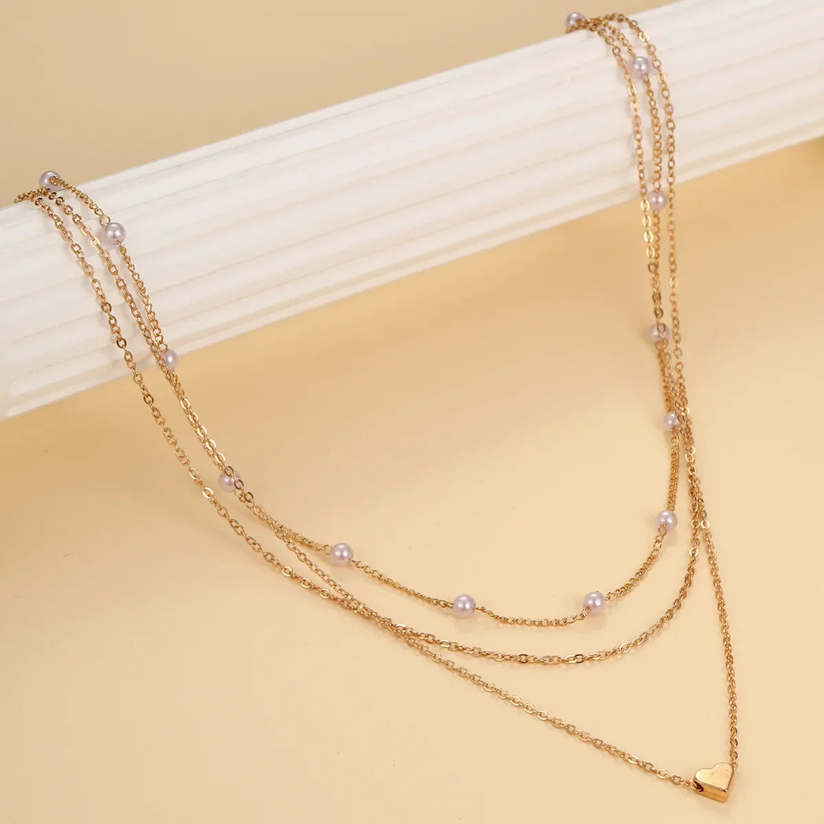 Cross & Heart Pendant Necklace