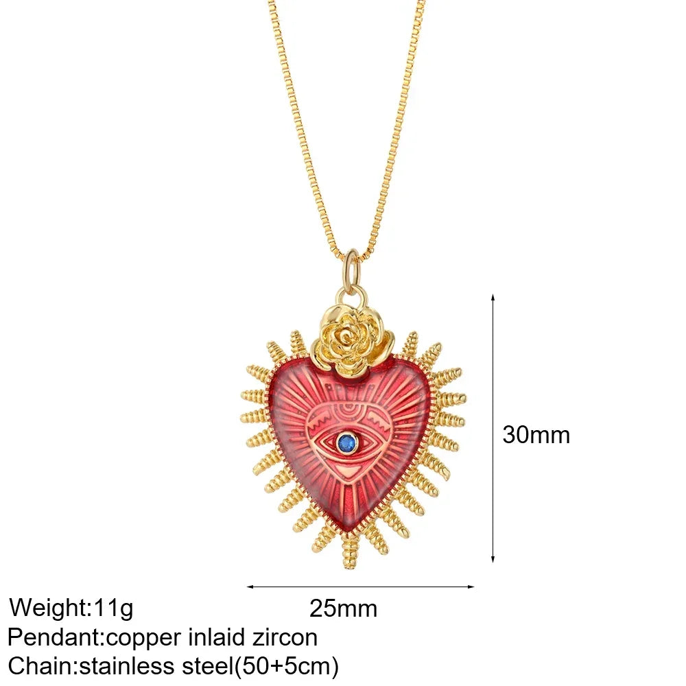 Multi-Charm Pendant Necklace
