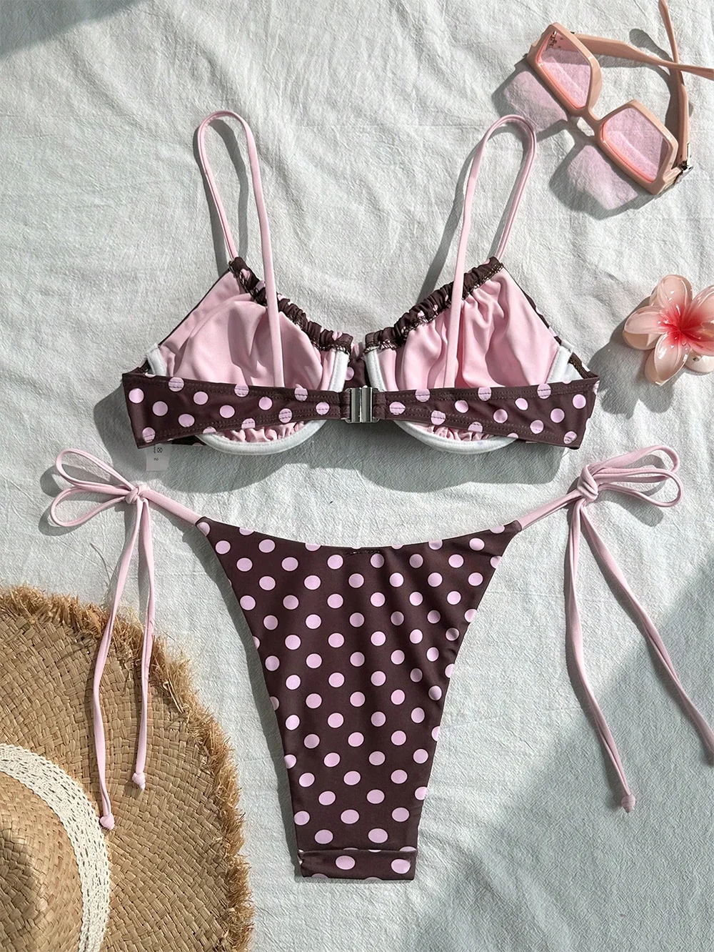 Classic Polka Dot Beachwear