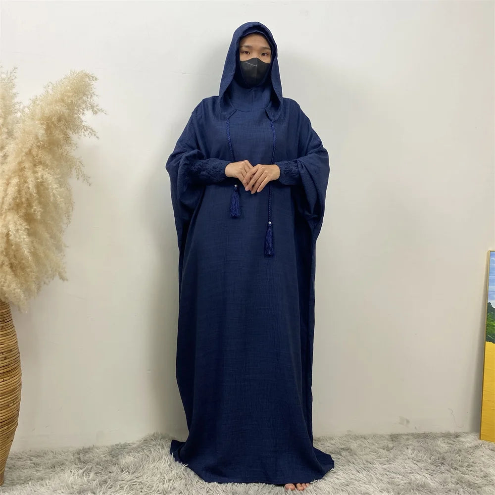 Women's Solid Color Jalabiya Dress