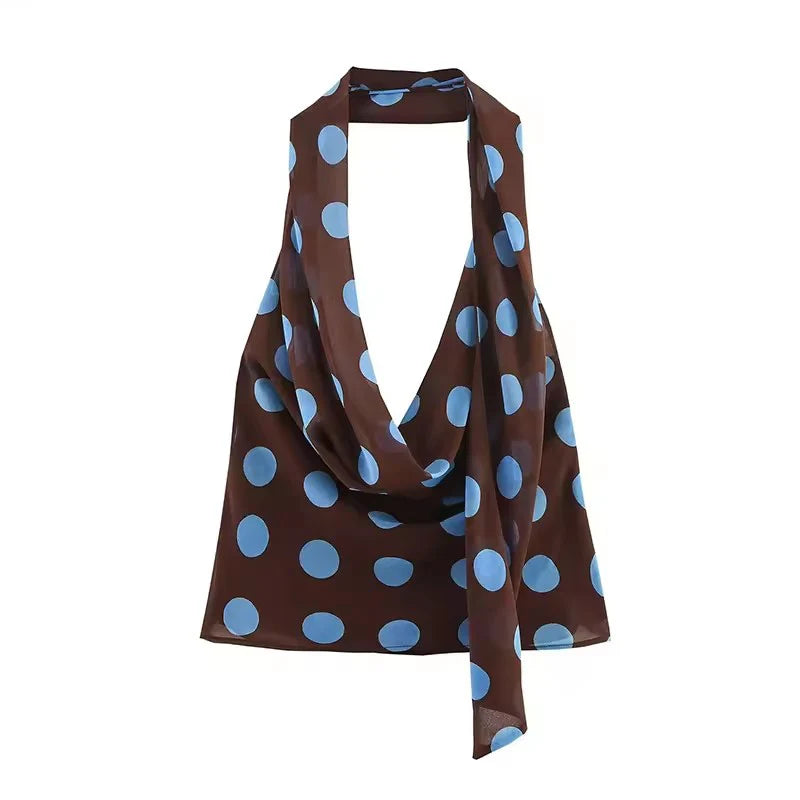 Women's Polka Dot Two-Piece Set