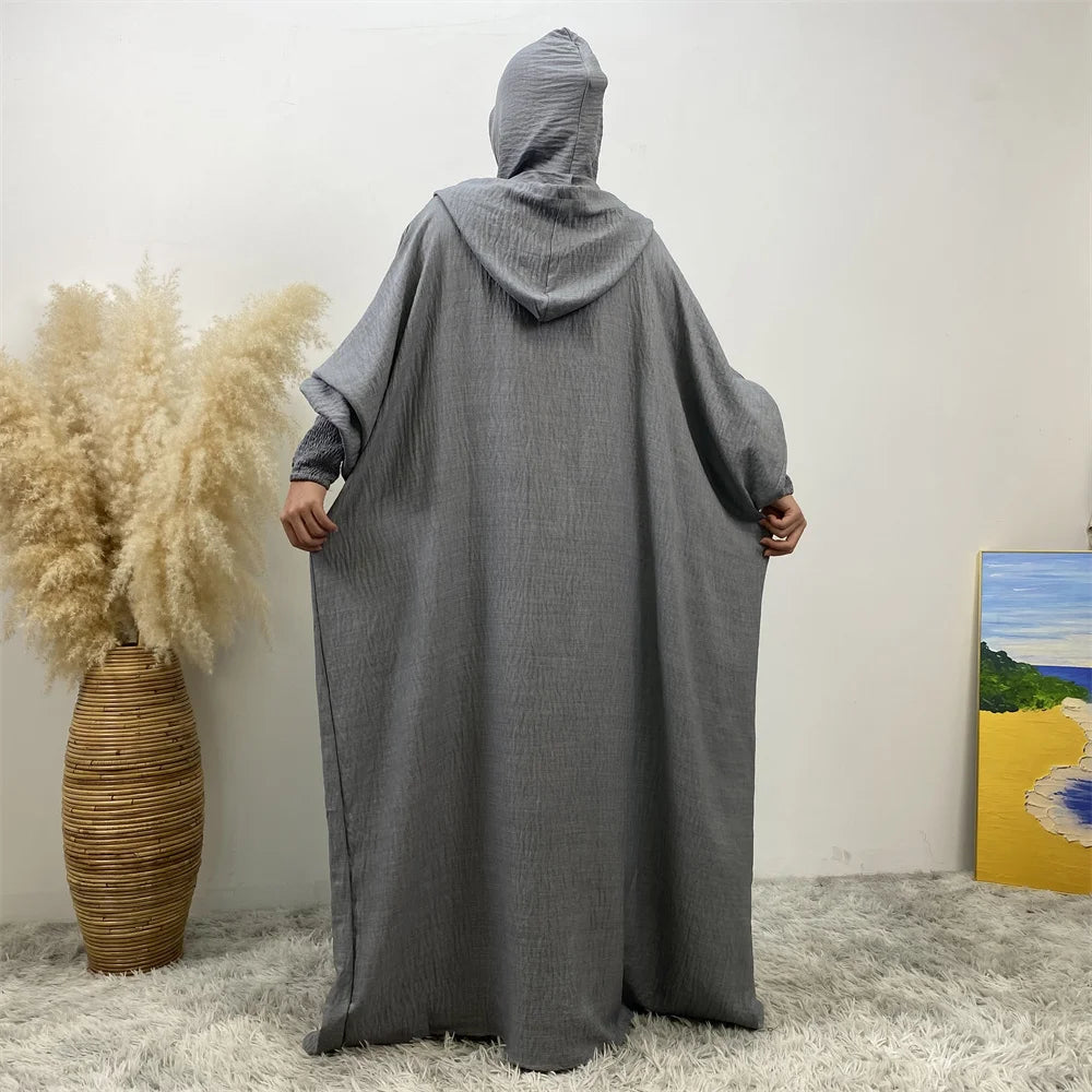 Women's Solid Color Jalabiya Dress
