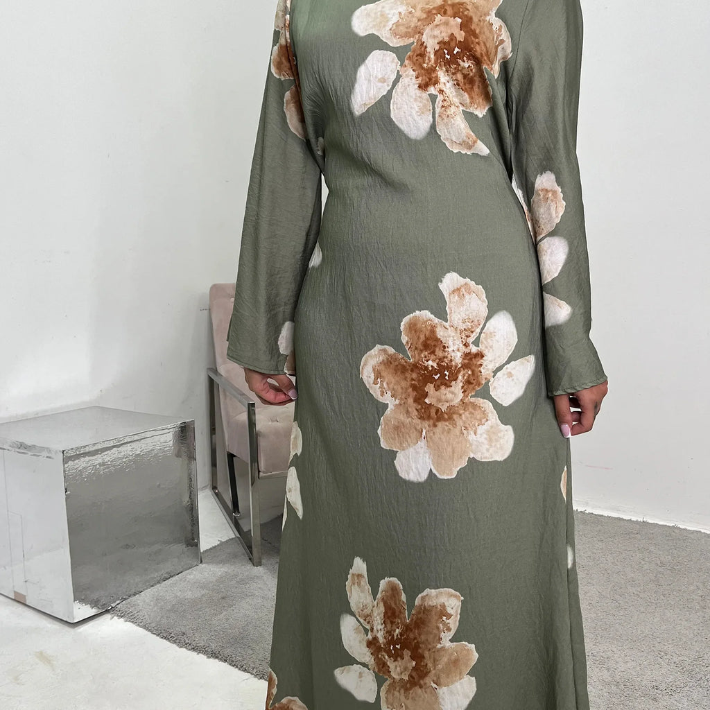 Elegant Bell Sleeve Islamic Dress