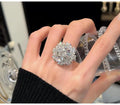 Elegant Moissanite Cocktail Ring