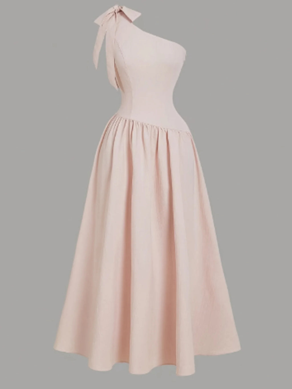 Asymmetric Bow Detail Dress