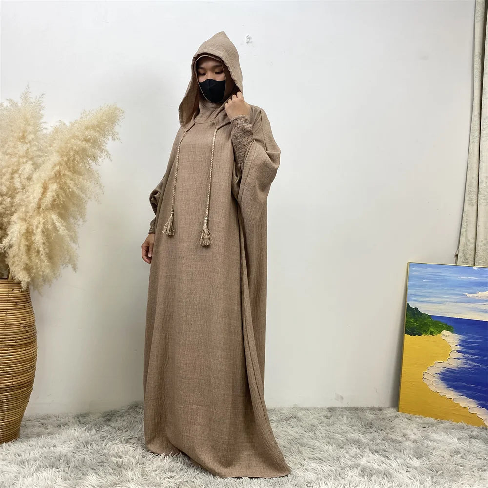 Women's Solid Color Jalabiya Dress