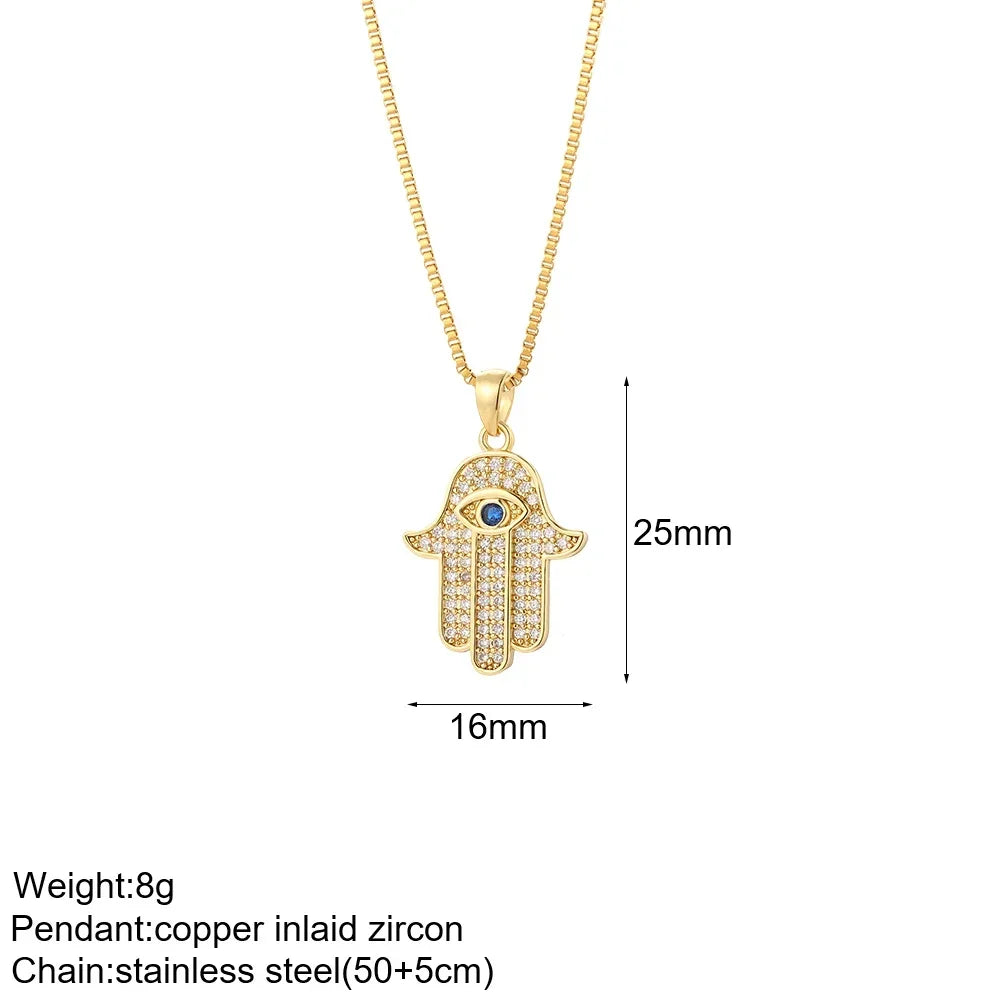 Multi-Charm Pendant Necklace