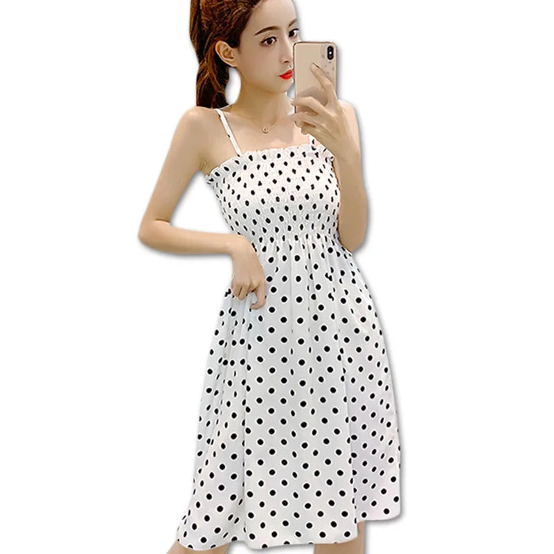 Women's Chiffon Spaghetti Strap Mini Dress
