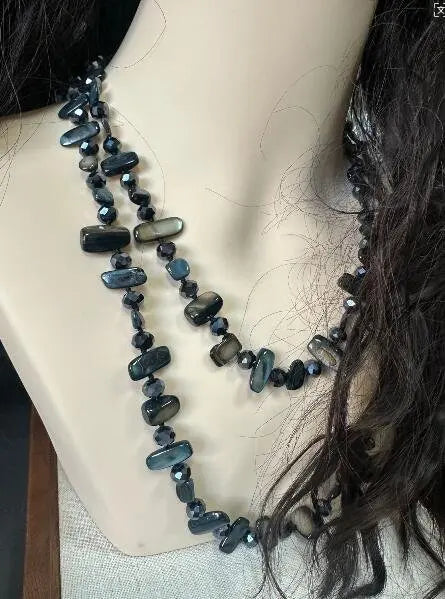 Natural Stone Layered Necklace