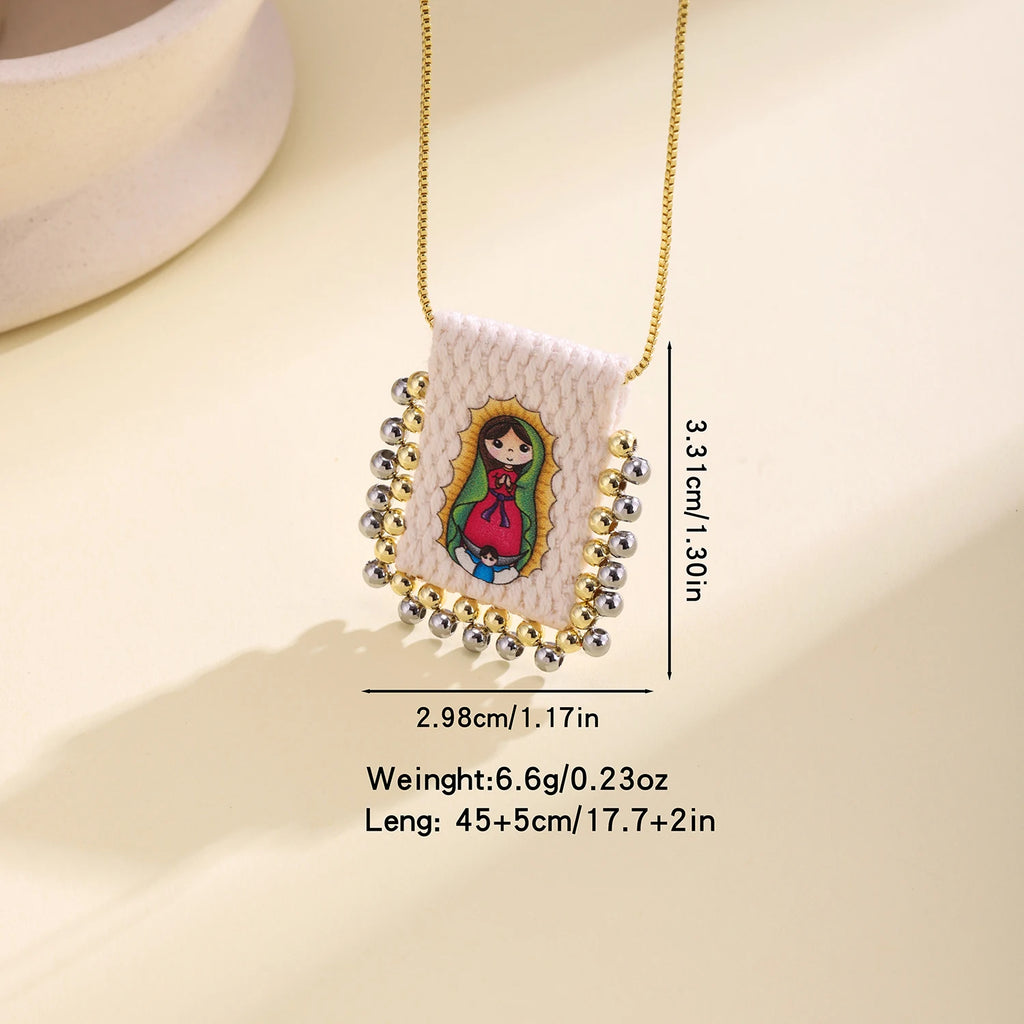 Catholic Sacred Heart Necklace
Virgin Mary Pendant Necklace