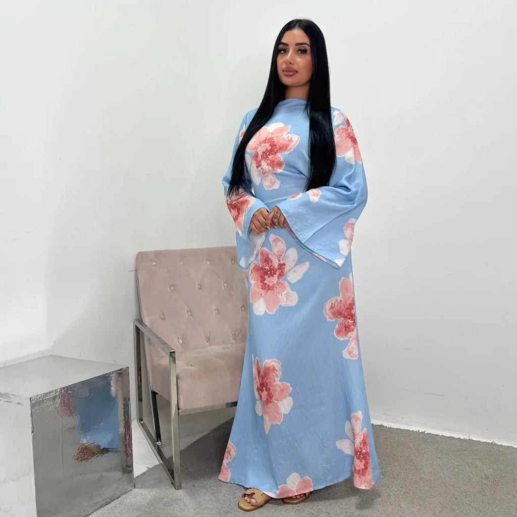 Elegant Bell Sleeve Islamic Dress