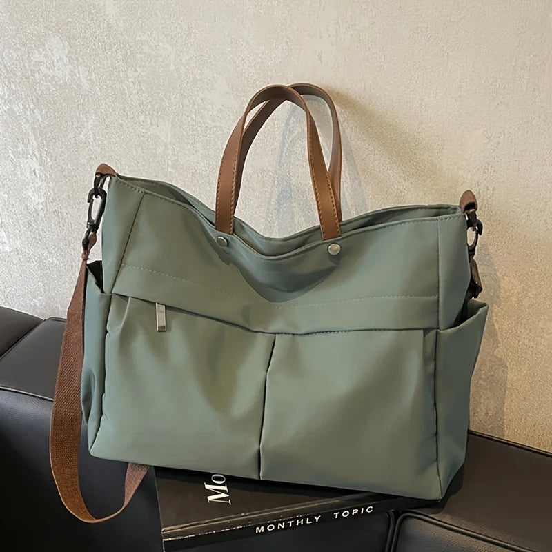 Multi-Pocket Tote Bag