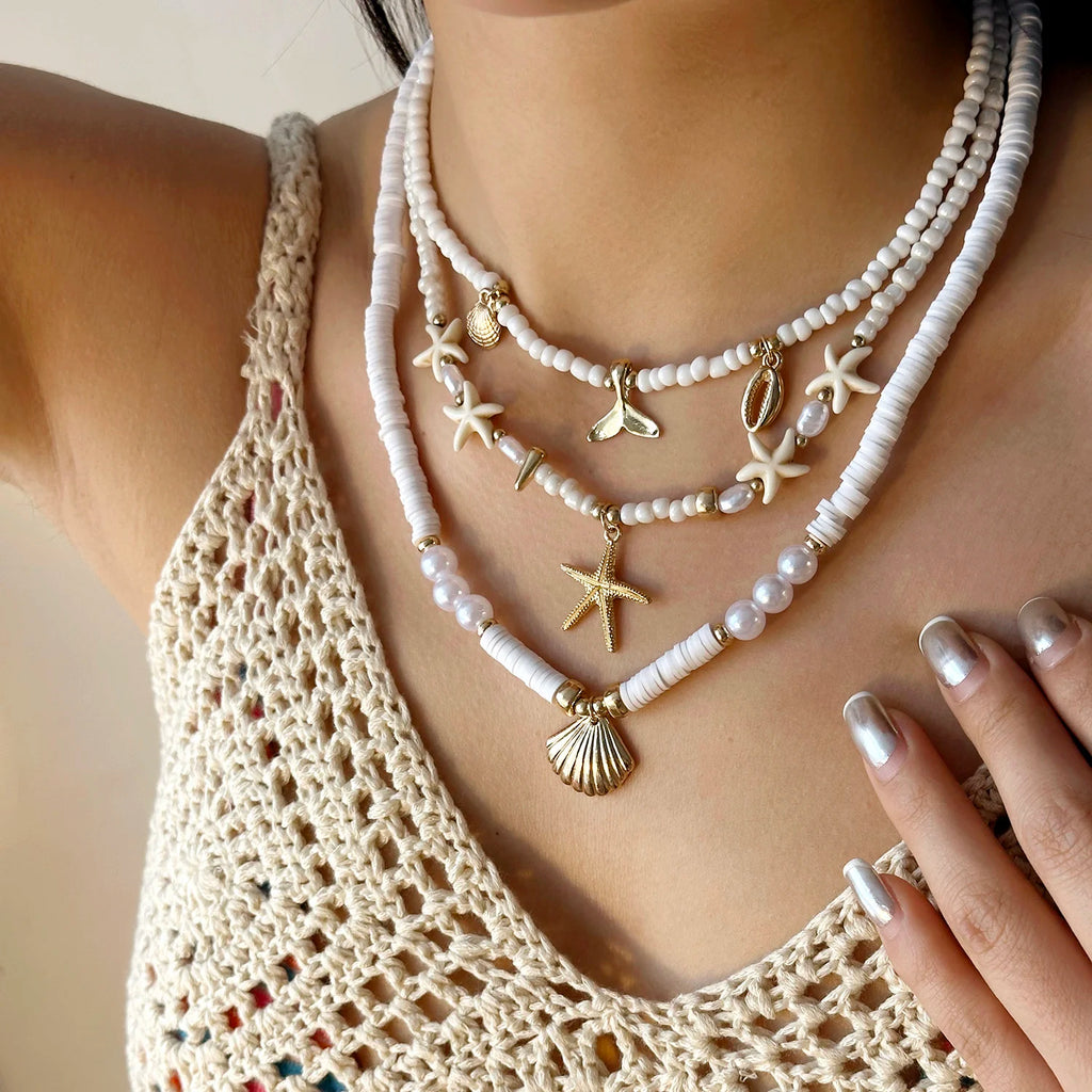 Starfish Pearl Necklace