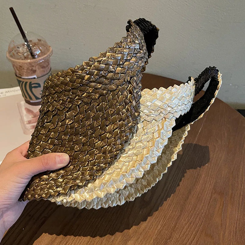 Rattan Sun Visor Hat