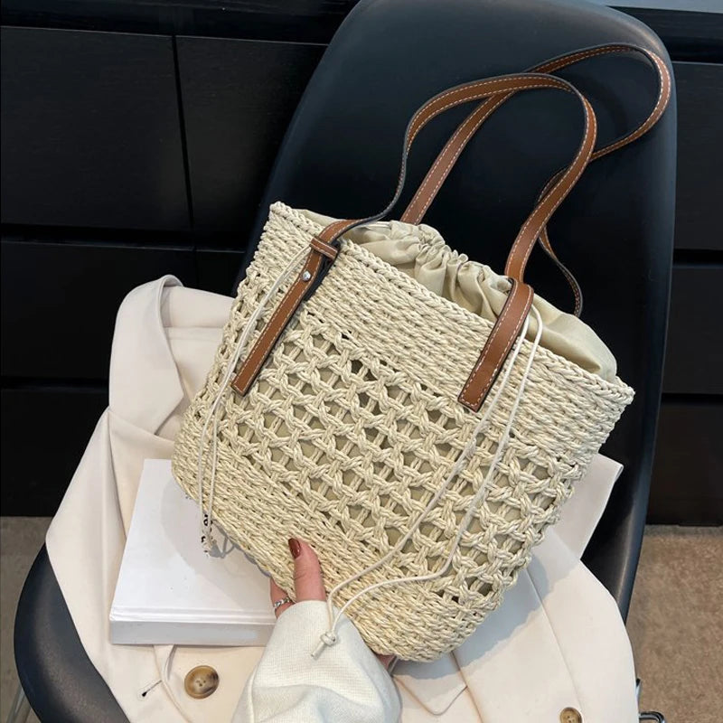 Beach Wicker Tote