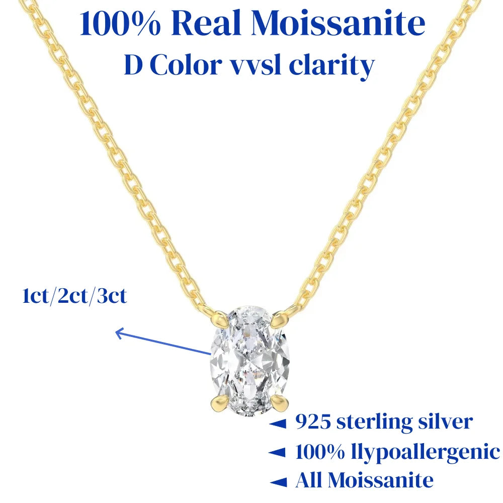 Elegant Moissanite Necklace