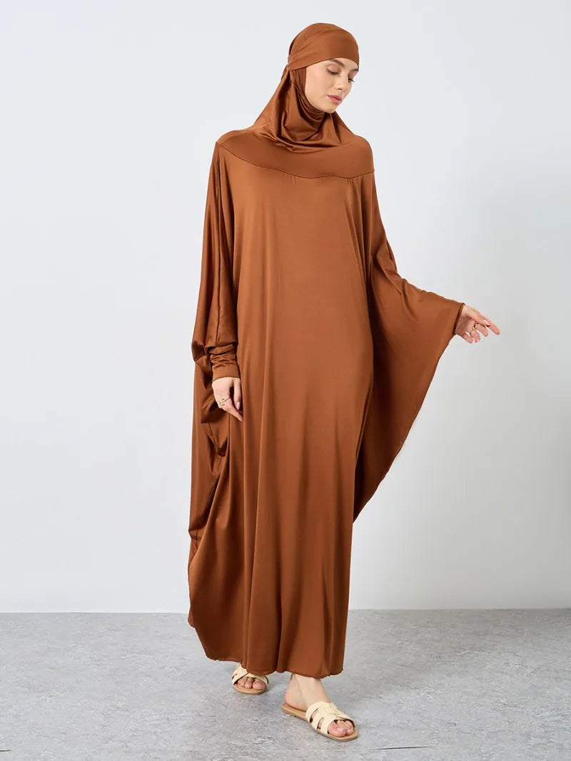 Muslim Long Sleeve Jilbab Dress
