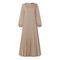 Women's Pleated Islamic Maxi Dress