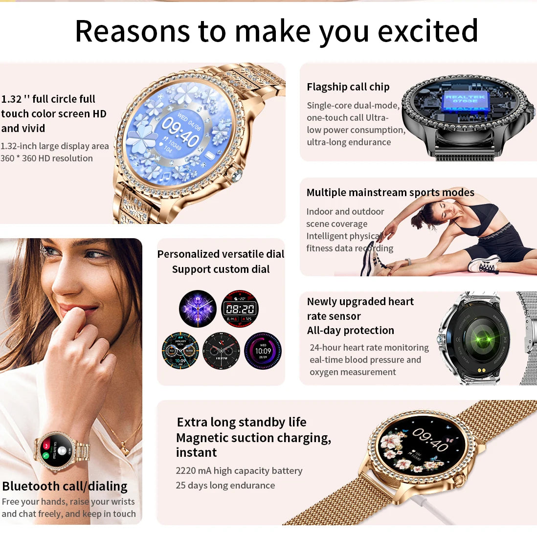 Luxury Smart Watch with Calling
