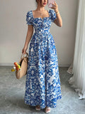 Puff Sleeve Floral Summer Dress