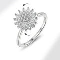 Floral Spinner Knuckle Ring