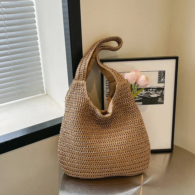 Fashion Rattan Women Shoulder Bags