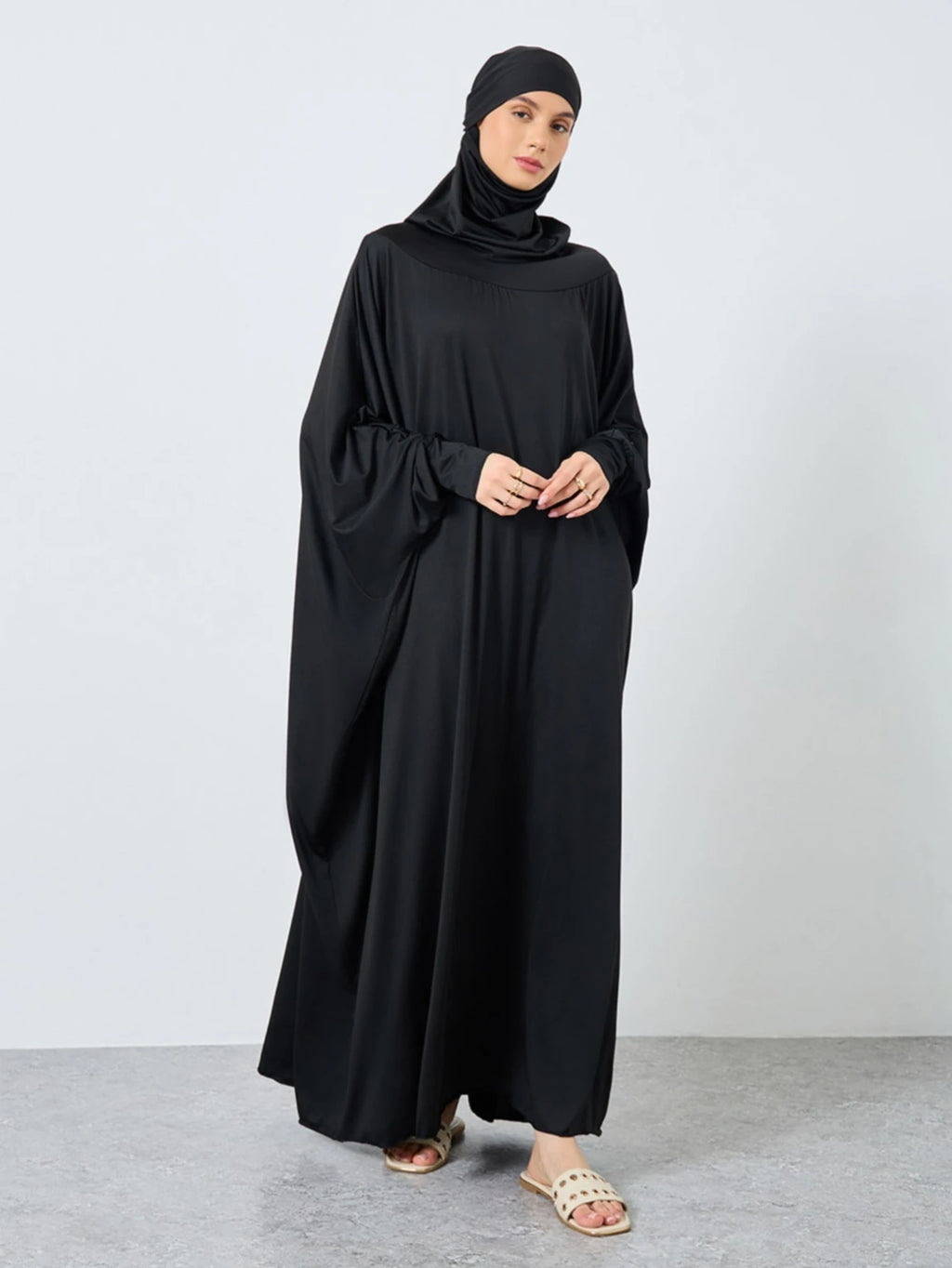 Muslim Long Sleeve Jilbab Dress