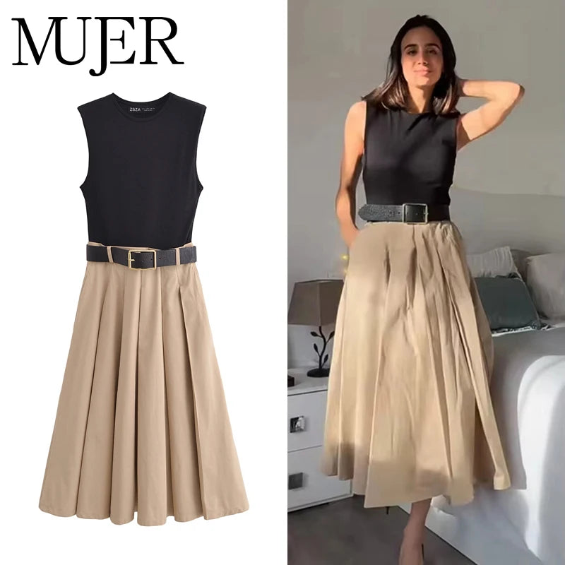 Casual Elegant Midi Dress