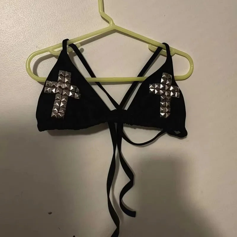 Black Triangle Bikini Top