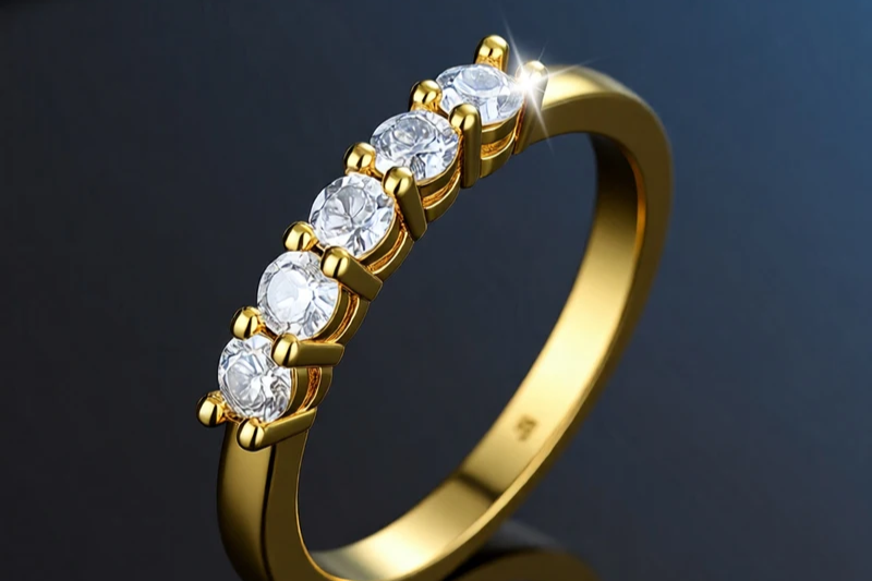 Moissanite Solitaire Ring