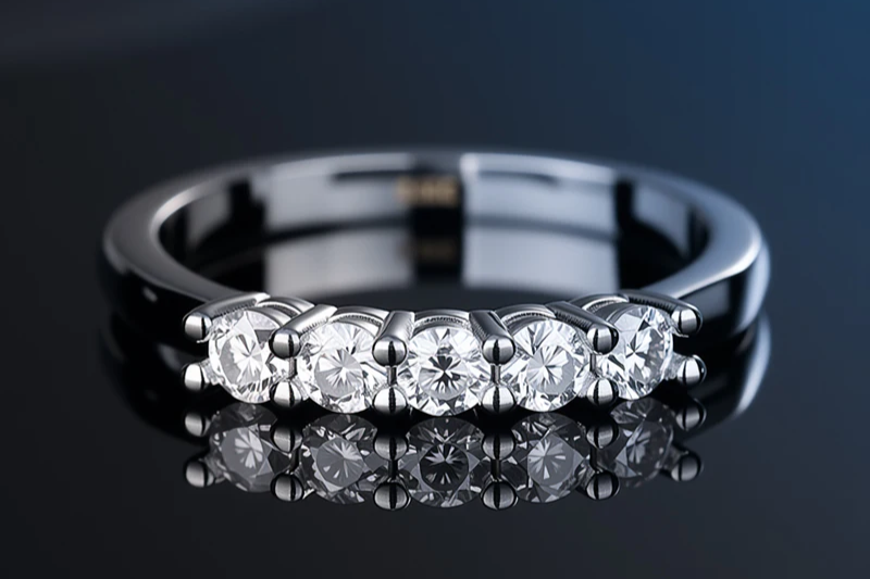 Moissanite Solitaire Ring